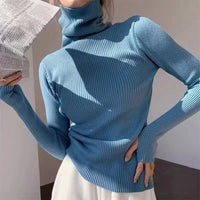 Turtleneck Sweaters - Pullover Heaps Collar Knit Sweaters-Sweater-Golonzo