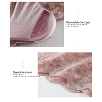 Long Lace Beauty Back Undershirt-Pajamas-Golonzo