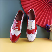Vintage Casual Women's Flats Oxford Shoes-Shoes-Golonzo
