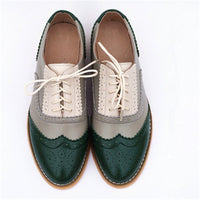 Vintage Casual Women's Flats Oxford Shoes-Shoes-Golonzo