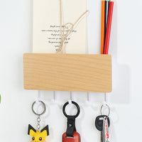 Wooden Decorative Wall Shelf Sundries Storage Box Prateleira Hanger Organizer Key-Storage Holders & Racks-Golonzo