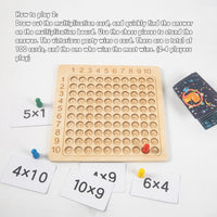 Wooden Montessori Multiplication Board Game-Board Games-Golonzo