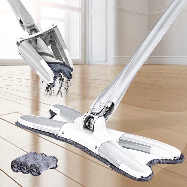 Home Cleaning Tool - Flat Floor Mop X type with Replace Cloth-Mops-Golonzo