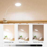 LED 3 Modes Clip Desk Lamp - Eye Protection Reading Table Lamps-Desk Lamps-Golonzo