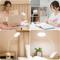 LED 3 Modes Clip Desk Lamp - Eye Protection Reading Table Lamps-Desk Lamps-Golonzo