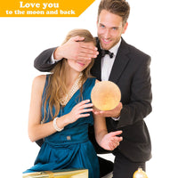 LED Night Light 3D Print Moon Lamp Rechargeable-LED Light Bulbs-Golonzo