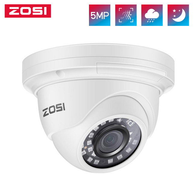 PoE IP Camera 5mp Hd Outdoor/indoor Waterproof Infrared Night Vision-Golonzo