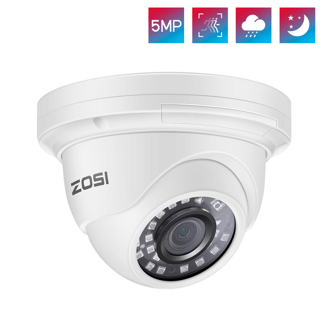 PoE IP Camera 5mp HD Outdoor/indoor Waterproof Infrared Night Vision-Surveillance Cameras-Golonzo