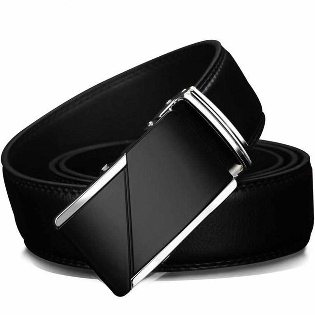 Genuine Leather Formal Belts for Men - Ratchet Buckle belt 1.25" 35mm Wide 110-130cm long-Belts-Golonzo