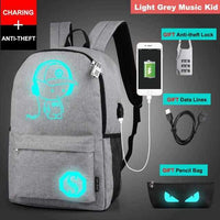 Luminous School USB Charger Backpack-Backpacks-Golonzo