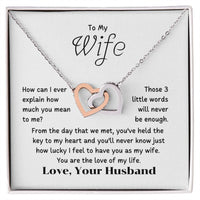 To My Wife - How can I ever explain how you mean to me-Jewelry-Golonzo
