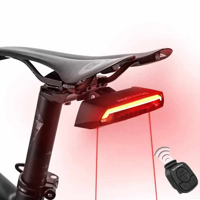 Bicycle Remote Control Turned Laser Taillights - Wireless Remote Control Seatpost Tail Light - Waterproof Safe Warning Flashlight For Bicycle-Flashlights & Headlamps-Golonzo