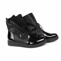 Women Sexy Ankle Boots - Female Fashion Patent PU Leather Shoes-Women Shoes-Golonzo