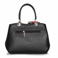 Luxury Scarves PU Leather Flowers Tote Handbags-Handbags-Golonzo