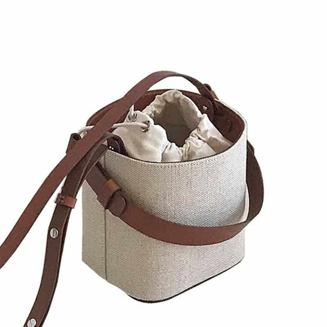 Straw Bucket Bag-Handbags-Golonzo