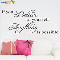 if you believe in yourself anything is possible wall stickers-wall sticker-Golonzo