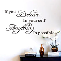 if you believe in yourself anything is possible wall stickers-wall sticker-Golonzo