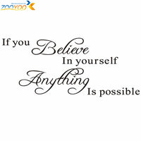 if you believe in yourself anything is possible wall stickers-wall sticker-Golonzo