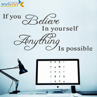if you believe in yourself anything is possible wall stickers-wall sticker-Golonzo