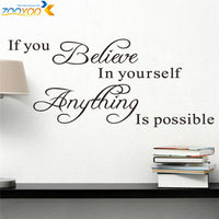 if you believe in yourself anything is possible wall stickers-wall sticker-Golonzo
