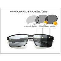 Men's Fashion Photochromic Polarized Sunglasses-Sunglasses-Golonzo