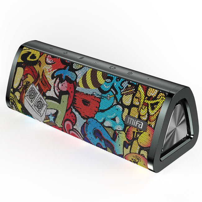 Portable Bluetooth Speaker 360° Stereo Sound Graffiti Design-Speakers-Golonzo