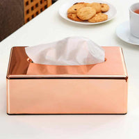 Royal Rose Gold Tissue Box-Facial Tissue Holder-Golonzo