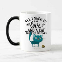 Funny Cute cats Color Changing Coffee Mug-Coffee and Tea Cups-Golonzo