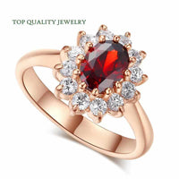 Top Quality Princess Kate Blue Gem Crystal Ring-ring-Golonzo