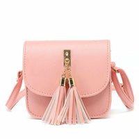 Women Messenger Shoulder Handbag With Tassel-Handbags-Golonzo