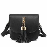 Women Messenger Shoulder Handbag With Tassel-Handbags-Golonzo