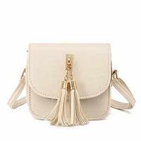 Women Messenger Shoulder Handbag With Tassel-Handbags-Golonzo