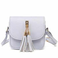 Women Messenger Shoulder Handbag With Tassel-Handbags-Golonzo