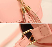 Women Messenger Shoulder Handbag With Tassel-Handbags-Golonzo
