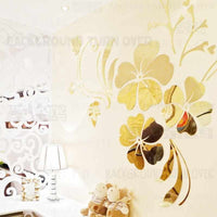 spring nature hibiscus flower mirror decorative wall sticker-wall sticker-Golonzo