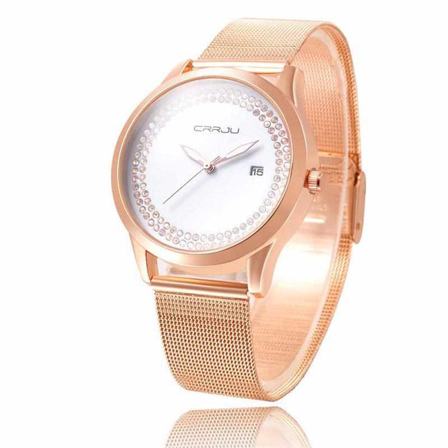 Classic Diamonds Women's Quartz Watch-Watch-Golonzo