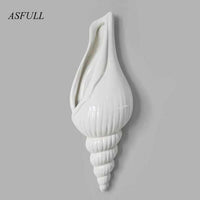 seashell decor (conch shell vase)-vase-Golonzo