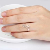 Puppy Dog Paw Silver Ring-ring-Golonzo