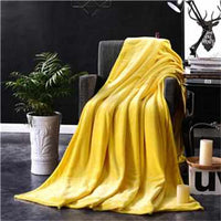 Solid Color Flannel Blanket-Blankets-Golonzo