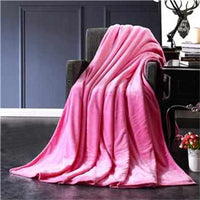 Solid Color Flannel Blanket-Blankets-Golonzo