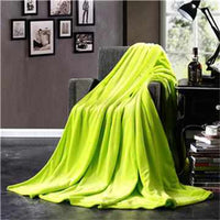 Solid Color Flannel Blanket-Blankets-Golonzo