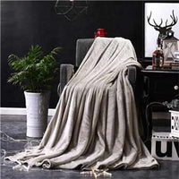 Solid Color Flannel Blanket-Blankets-Golonzo