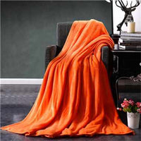 Solid Color Flannel Blanket-Blankets-Golonzo
