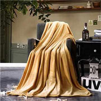 Solid Color Flannel Blanket-Blankets-Golonzo