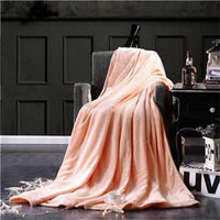 Solid Color Flannel Blanket-Blankets-Golonzo