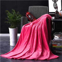 Solid Color Flannel Blanket-Blankets-Golonzo