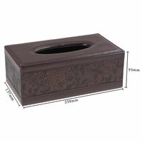 Leather Tissue Box-Facial Tissue Holder-Golonzo