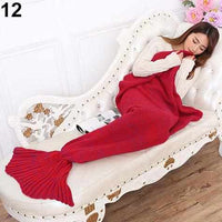 Handmade Knitting Mermaid Tail Blanket-Blankets-Golonzo