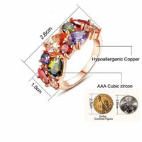 Unique Design Rose Gold Color Mona Lisa Ring-ring-Golonzo