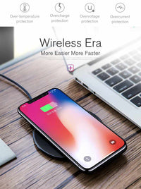 Qi Wireless Charger, 10W Fast Charger Alloy Base Low Temperature-mobile phone accessories-Golonzo